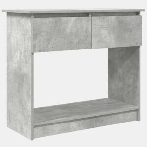 Mesa Consola - Mesa De Entrada com gavetas 85,5x38,5x74,5 cm cinzento cimento