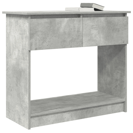 Mesa Consola - Mesa De Entrada com gavetas 85,5x38,5x74,5 cm cinzento cimento