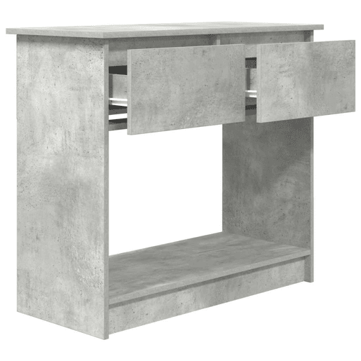 Mesa Consola - Mesa De Entrada com gavetas 85,5x38,5x74,5 cm cinzento cimento