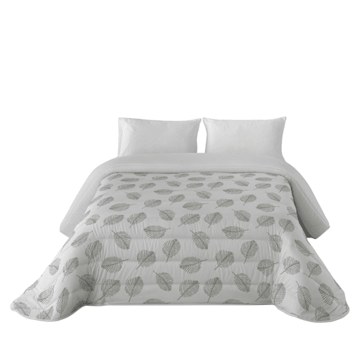 SANDAL - Capa de edredom estampada - Ótimo conforto e acolchoamento extra macio - Peso 300 Gramas com toque de pena - Cama 180 - JAHO SAGE