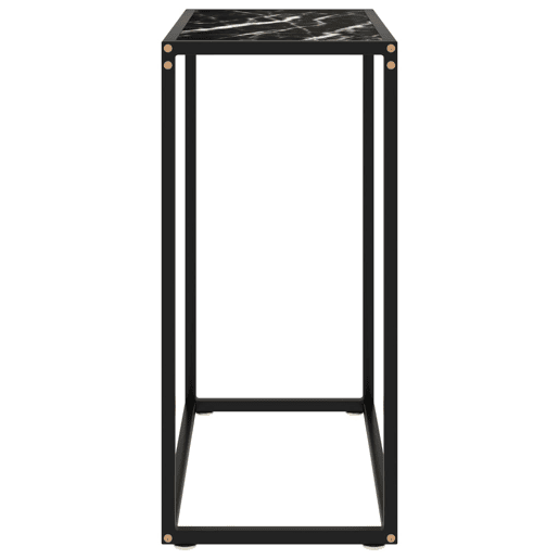 Mesa Consola - Mesa De Entrada 60x35x75 cm vidro temperado preto