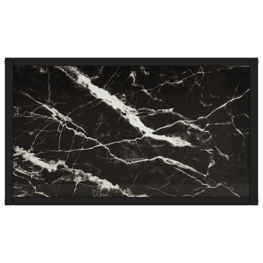 Mesa Consola - Mesa De Entrada 60x35x75 cm vidro temperado preto