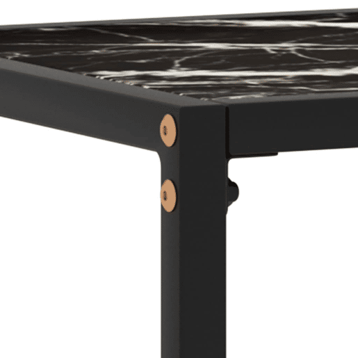 Mesa Consola - Mesa De Entrada 60x35x75 cm vidro temperado preto