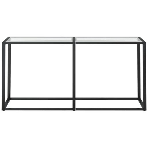 Mesa Consola - Mesa De Entrada transparente 160x35x75,5 cm vidro temperado