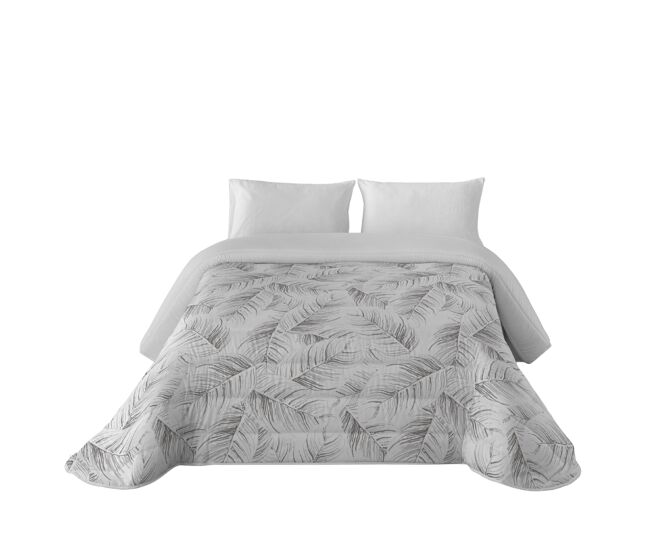 Sandal - edredón nórdico estampado - acolchado de gran confort y extrasuave - gramaje 300 gramos con tacto pluma - cama 90 - acanto stone