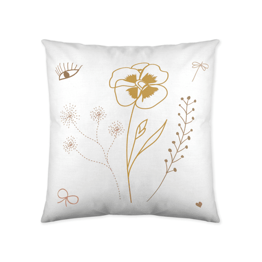 Haciendo el Indio - Capa de Almofada Estampada - Sem Enchimento - 40x40 Cm - Algodão Extra Macio - FLOWER CHAOS