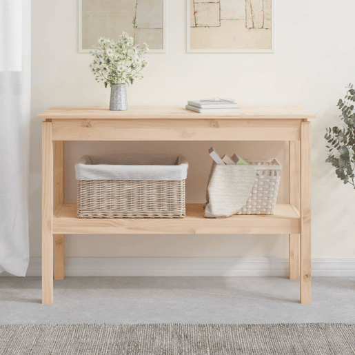 Mesa Consola - Mesa De Entrada 110x40x75 cm madeira de pinho maciça