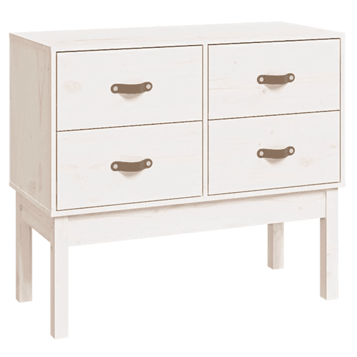 Mesa Consola - Mesa De Entrada 90x40x78 cm madeira de pinho maciça branco