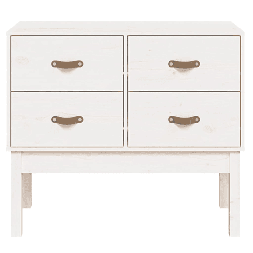 Mesa Consola - Mesa De Entrada 90x40x78 cm madeira de pinho maciça branco