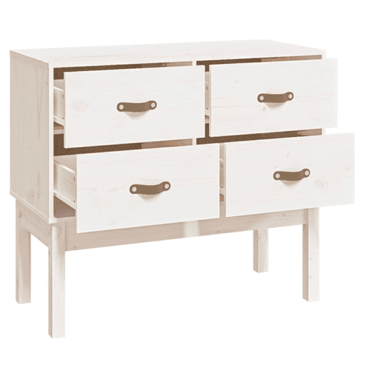 Mesa Consola - Mesa De Entrada 90x40x78 cm madeira de pinho maciça branco