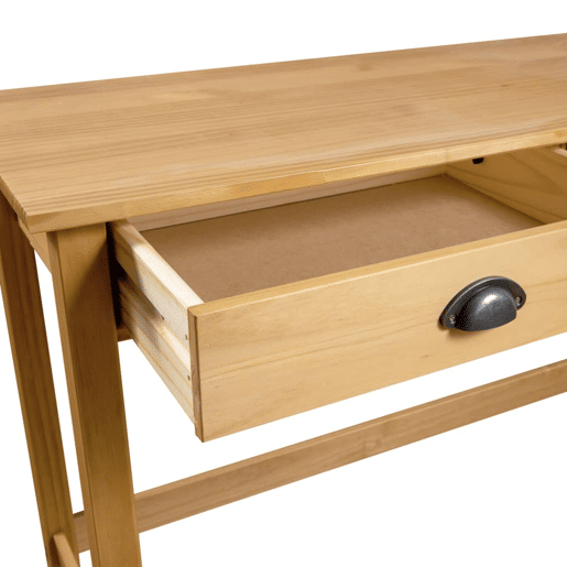 Mesa Consola - Mesa De Entrada Hill c 2 gavetas 110x45x74 cm pinho maciço