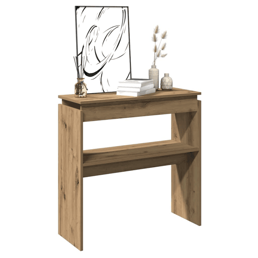 Mesa Consola - Mesa De Entrada 102x30x80 cm derivados madeira carvalho artisiano