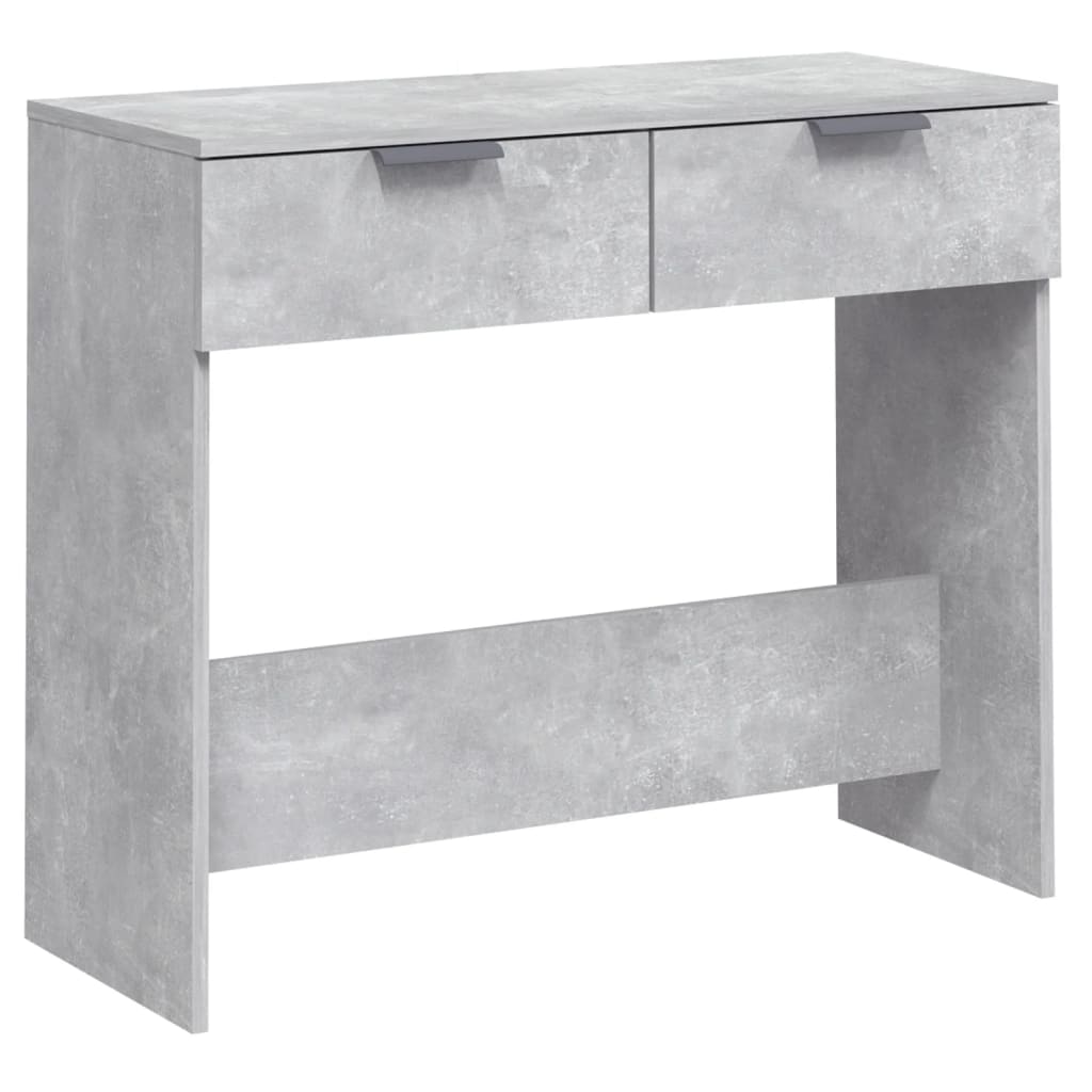 Mesa consola - mesa de entrada de madera contrachapada gris hormigón 90x36x75 cm