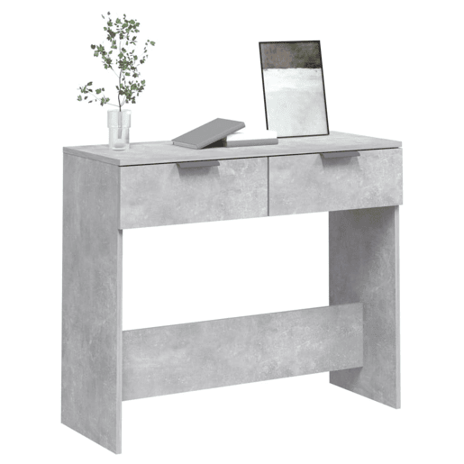 Mesa Consola - Mesa De Entrada 90x36x75 cm derivados de madeira cinzento-cimento