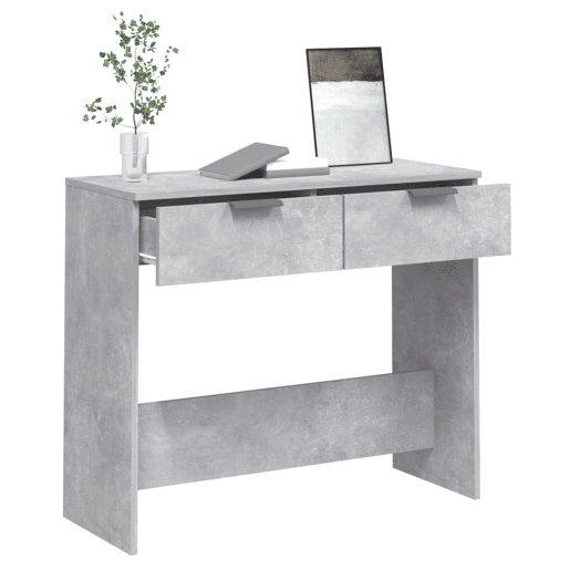 Mesa Consola - Mesa De Entrada 90x36x75 cm derivados de madeira cinzento-cimento