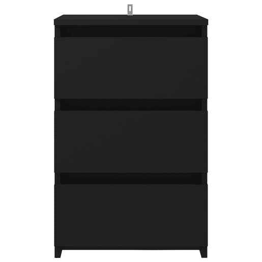 Mesa De Cabeceira - Mesinha De Cabeceira 40x35x62,5 cm derivados de madeira preto