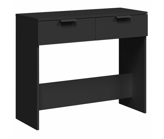 Mesa consola - mesa de entrada madera de ingeniería negro 90x36x75 cm