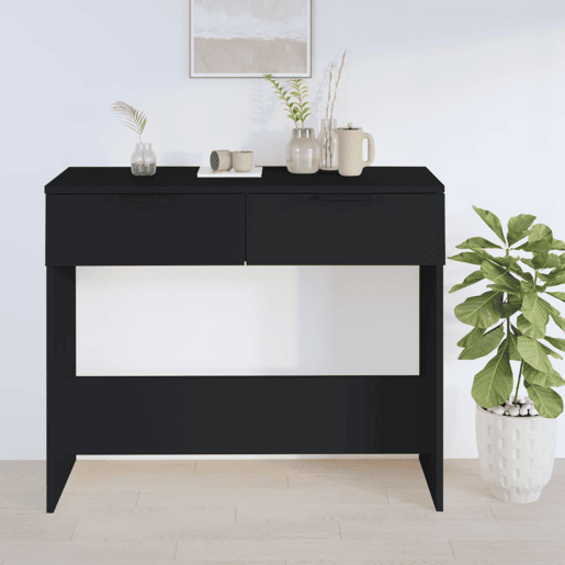 Mesa Consola - Mesa De Entrada 90x36x75 cm derivados de madeira preto