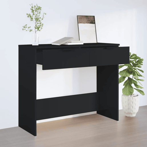 Mesa Consola - Mesa De Entrada 90x36x75 cm derivados de madeira preto