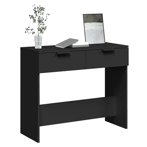 Mesa Consola - Mesa De Entrada 90x36x75 cm derivados de madeira preto