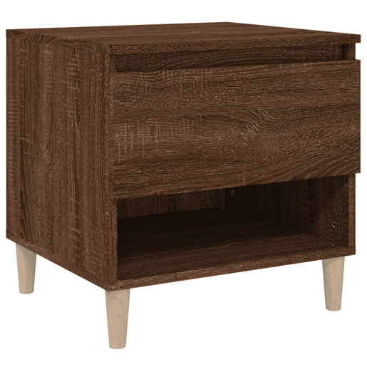 Mesa De Cabeceira Mesinha De Cabeceira - 50x46x50 cm derivados madeira carvalho castanho