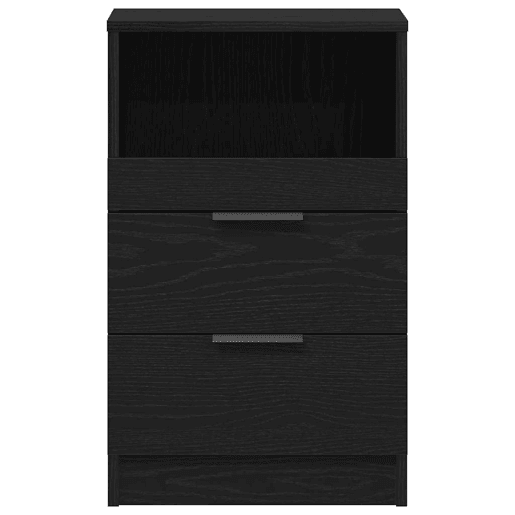 Mesa De Cabeceira - Mesinha De Cabeceira com gaveta Carvalho preto 40 x 35 x 65 cm