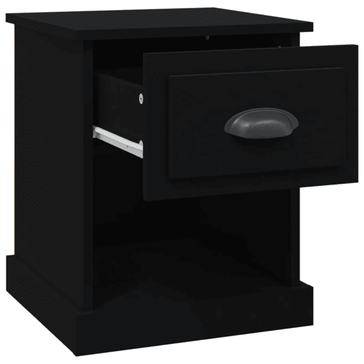 Mesa De Cabeceira - Mesinha De Cabeceira 39x39x47,5 cm derivados de madeira preto