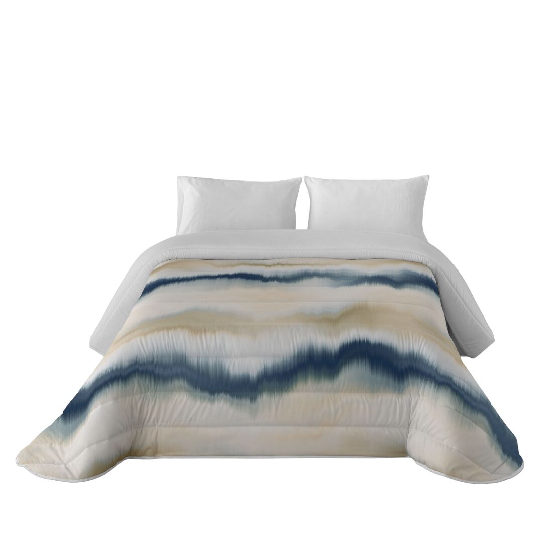 Sandal - edredón nórdico estampado -  acolchado de gran confort y extrasuave - gramaje 300 gramos con tacto pluma - cama 180 - belix  blue