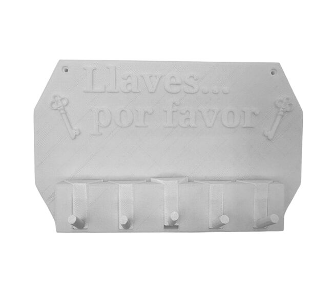 Well home - colgador de llaves de pared ''llaves por favor'' color blanco