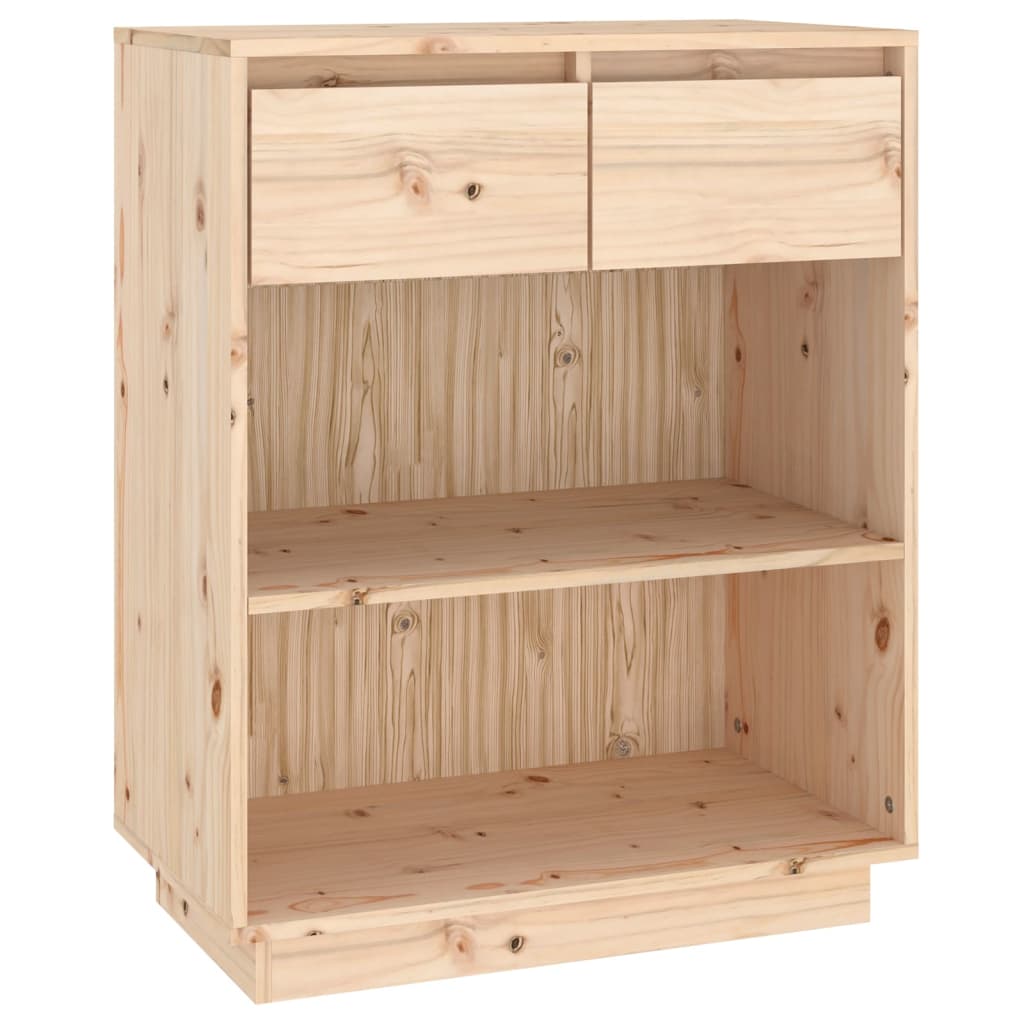 Mesa consola - mesa de entrada de madera maciza de pino 60x34x75 cm