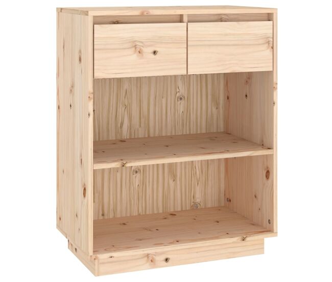 Mesa consola - mesa de entrada de madera maciza de pino 60x34x75 cm