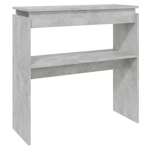 Mesa Consola - Mesa De Entrada 80x30x80 cm derivados de madeira cinzento cimento