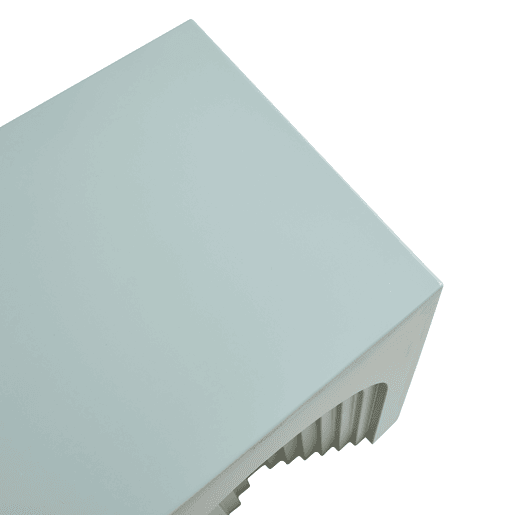 Mesa de apoio Elverumn MDF com design em arco 45x35x35 cm Verde mate en.casa