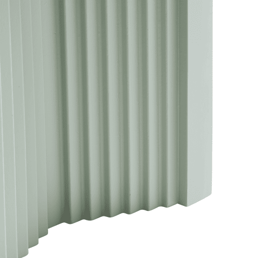 Mesa de apoio Elverumn MDF com design em arco 45x35x35 cm Verde mate en.casa