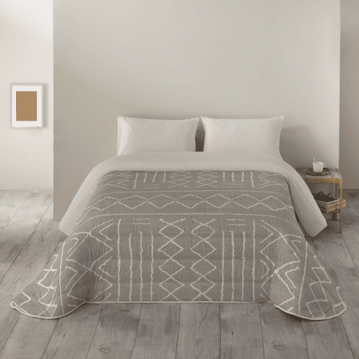 SANDAL - Edredom Nórdico Estampado - Ótimo Conforto e Acolchoamento Extra Macio - Peso 300 Gramas com Toque de Pena - Cama 180 - LINHO NAUEK
