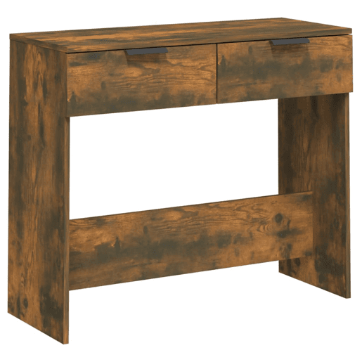 Mesa Consola - Mesa De Entrada 90x36x75 cm derivados de madeira carvalho fumado