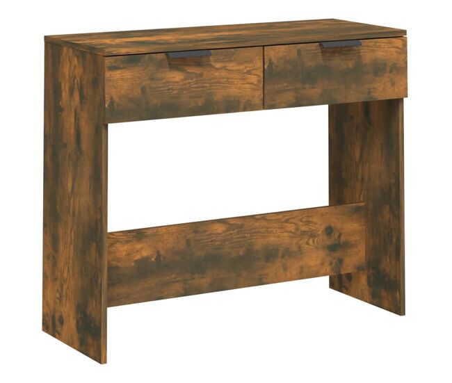 Mesa consola - mesa de entrada madera contrachapada roble ahumado 90x36x75 cm