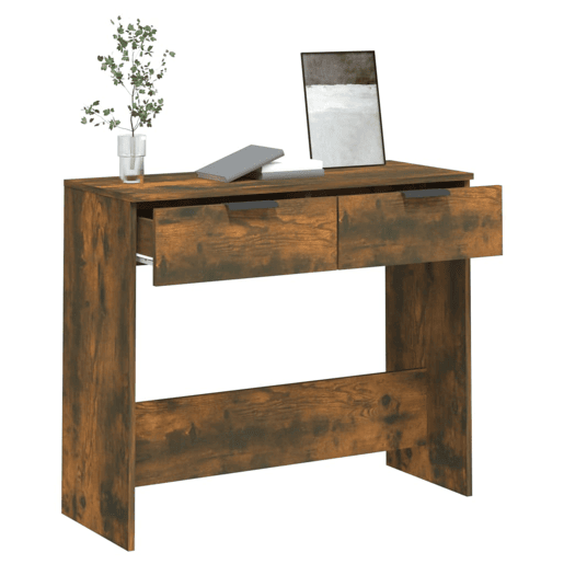Mesa Consola - Mesa De Entrada 90x36x75 cm derivados de madeira carvalho fumado