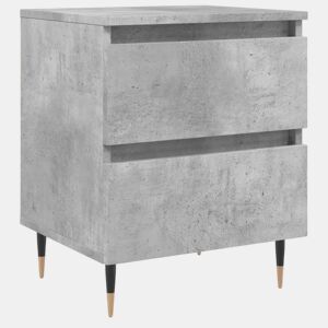 Mesa De Cabeceira - Mesinha De Cabeceira 40x35x50cm derivados madeira cinzento cimento