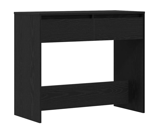 Mesa consola - mesa de entrada roble negro 89x41x76,5 cm madera de ingeniería