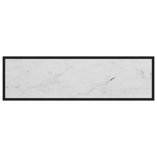 Mesa Consola - Mesa De Entrada 120x35x75 cm vidro temperado branco