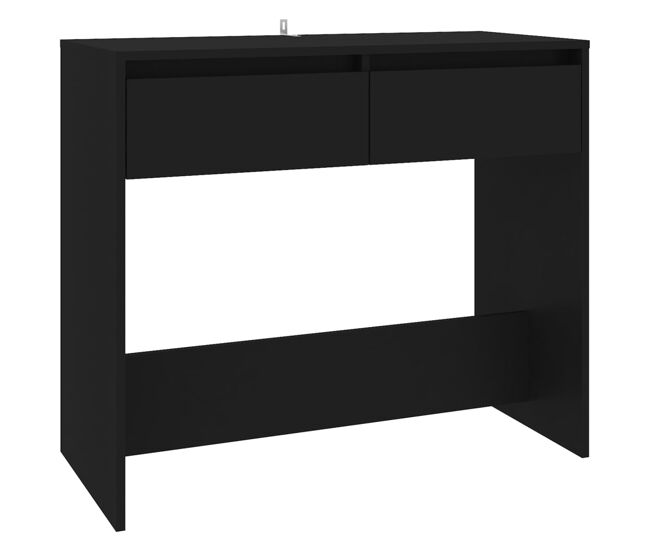 Mesa consola - mesa de entrada de madera contrachapada negro 89x41x76,5 cm