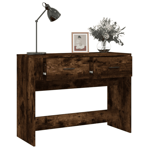 Mesa Consola - Mesa De Entrada 100x39x75 cm derivados de madeira carvalho fumado
