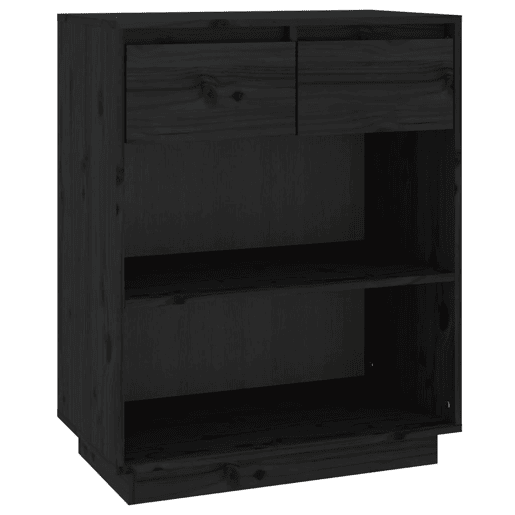 Mesa Consola - Mesa De Entrada 60x34x75 cm pinho maciço preto