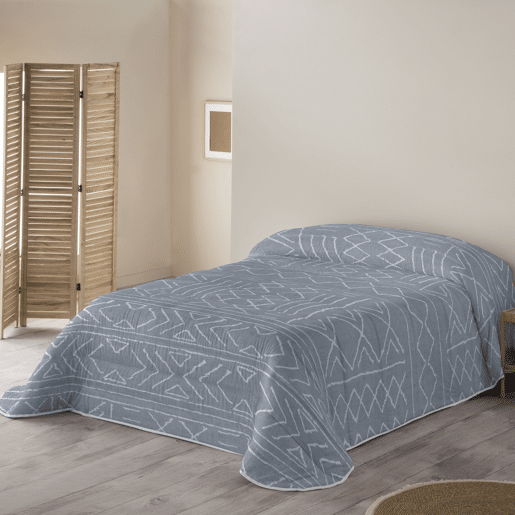 SANDAL - Edredom Nórdico Estampado - Ótimo Conforto e Acolchoamento Extra Macio - Peso 300 Gramas com Toque de Pena - Cama 180 - NAUEK GREY