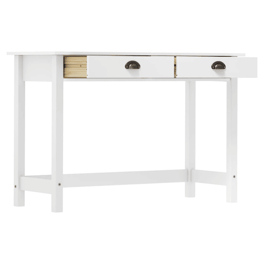 Mesa Consola - Mesa De Entrada Hill c 2 gavetas 110x45x74 cm pinho maciço