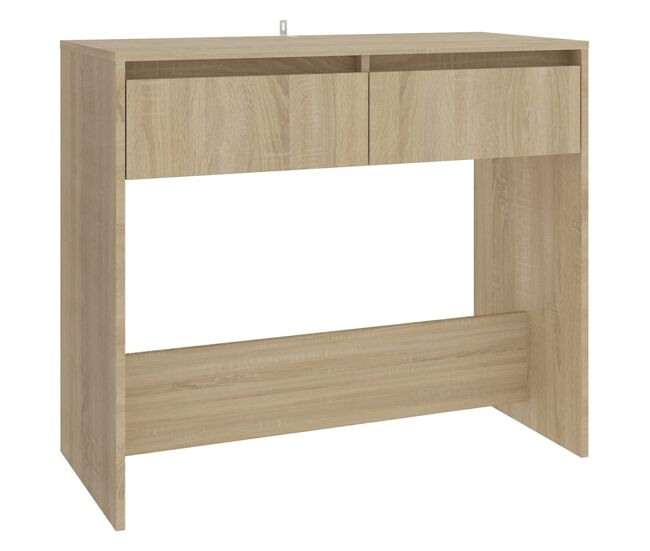 Mesa consola - mesa de entrada de madera contrachapada roble sonoma 89x41x76,5 cm