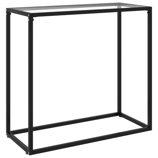 Mesa Consola - Mesa De Entrada 80x35x75 cm vidro temperado transparente
