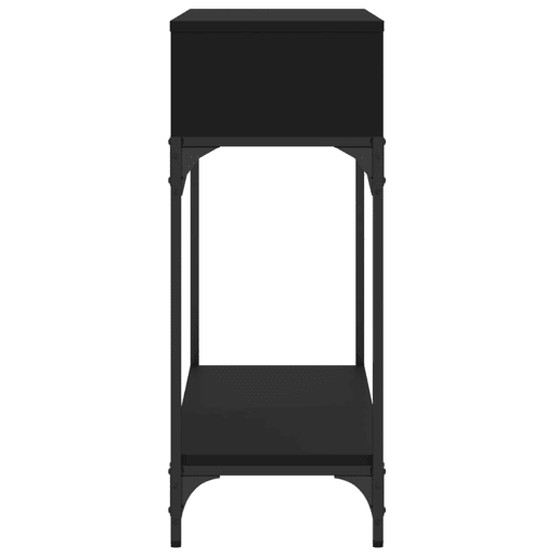 Mesa Consola - Mesa De Entrada 100x30,5x75 cm derivados de madeira preto