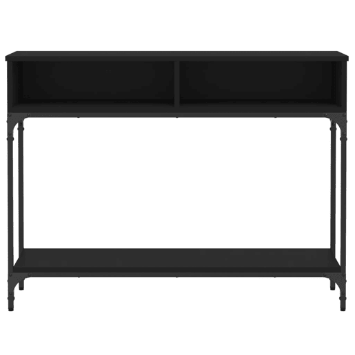 Mesa Consola - Mesa De Entrada 100x30,5x75 cm derivados de madeira preto